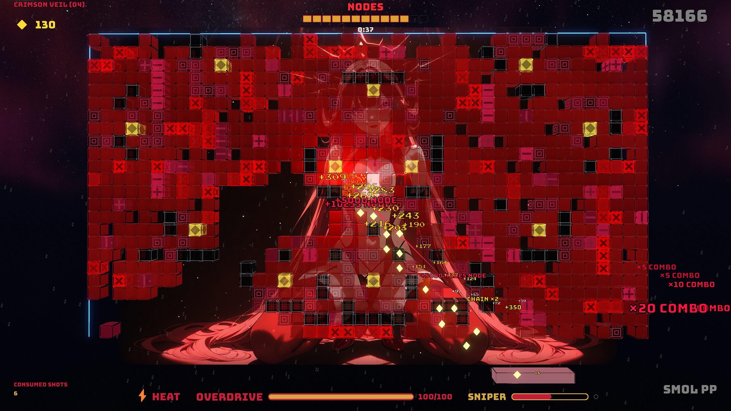 Censorbreaker gameplay — Crimson Fortress chain combo